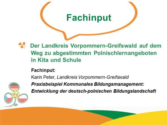 Dokumentbild Der Landkreis Vorpommern-Greifswald auf dem Weg zu abgestimmten Polnischlernangeboten in Kita und Schule